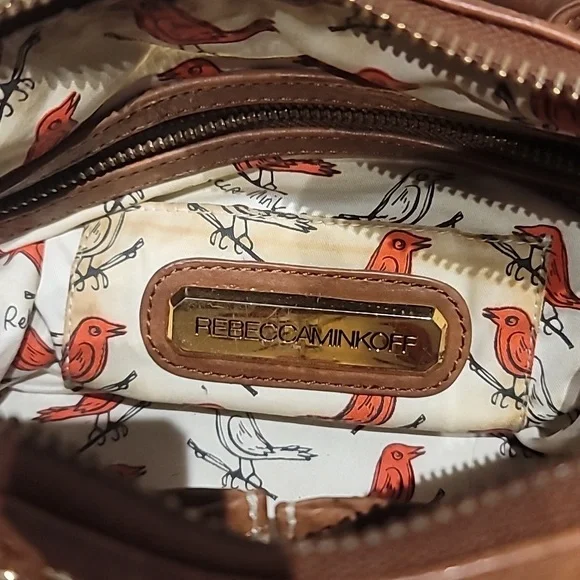 Rebecca Minkoff Morning After Bag Studded Camel Leather - Picture 9 of 12